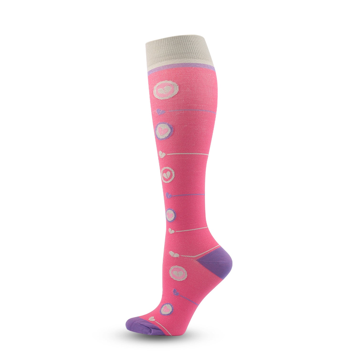 Graduated Compression Socks for Nurses – Fun Patterns, Sizes S/M & L/XL