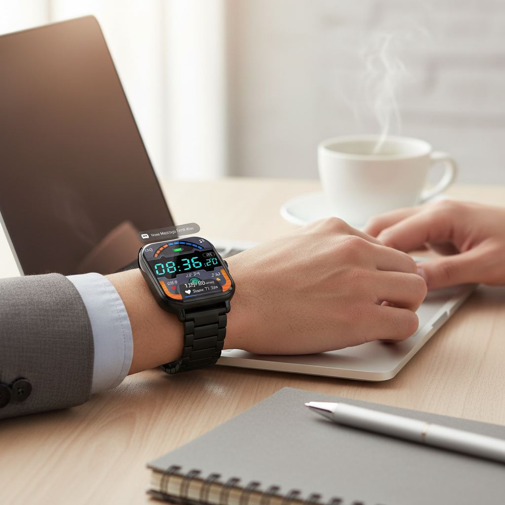 Bluetooth-compatible Calling Smart Watch Message Reminder Sports Heart Rate Sleep Monitoring