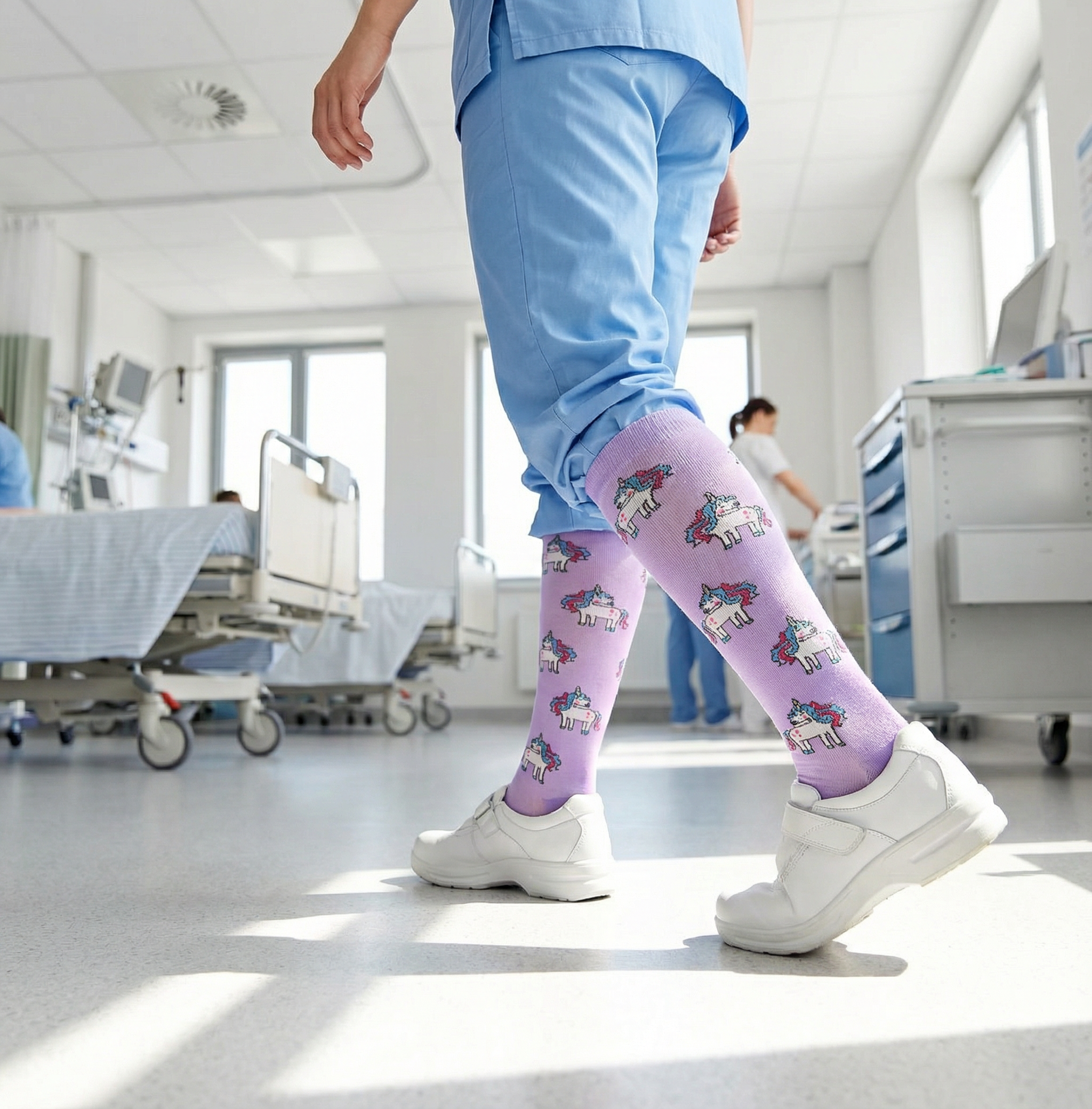 Graduated Compression Socks for Nurses – Fun Patterns, Sizes S/M & L/XL