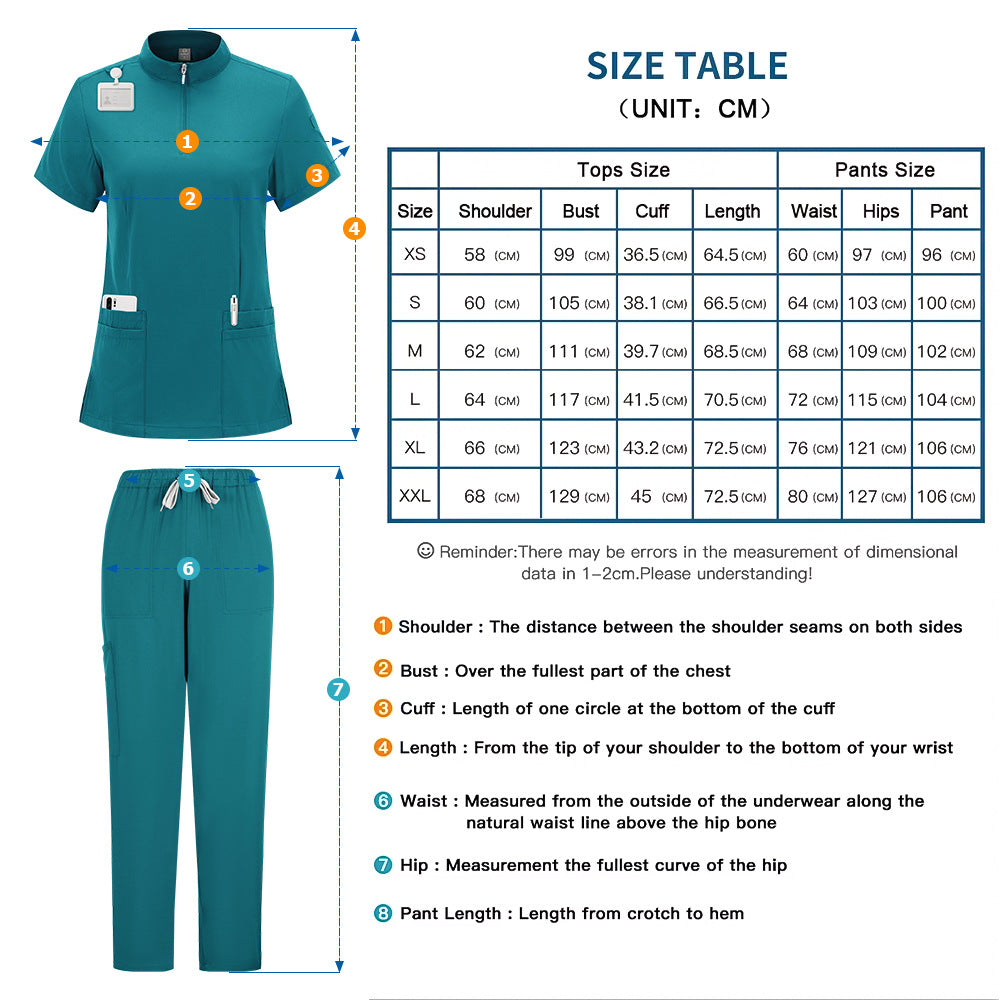 Medical Scrubs Set for Nurses & Doctors – Moisture-Wicking, 9 Colors