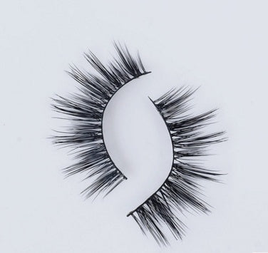 3D Faux Mink False Lashes – Natural Cat Eye Style, Cotton Band, 18 Styles