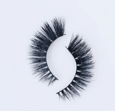 3D Faux Mink False Lashes – Natural Cat Eye Style, Cotton Band, 18 Styles