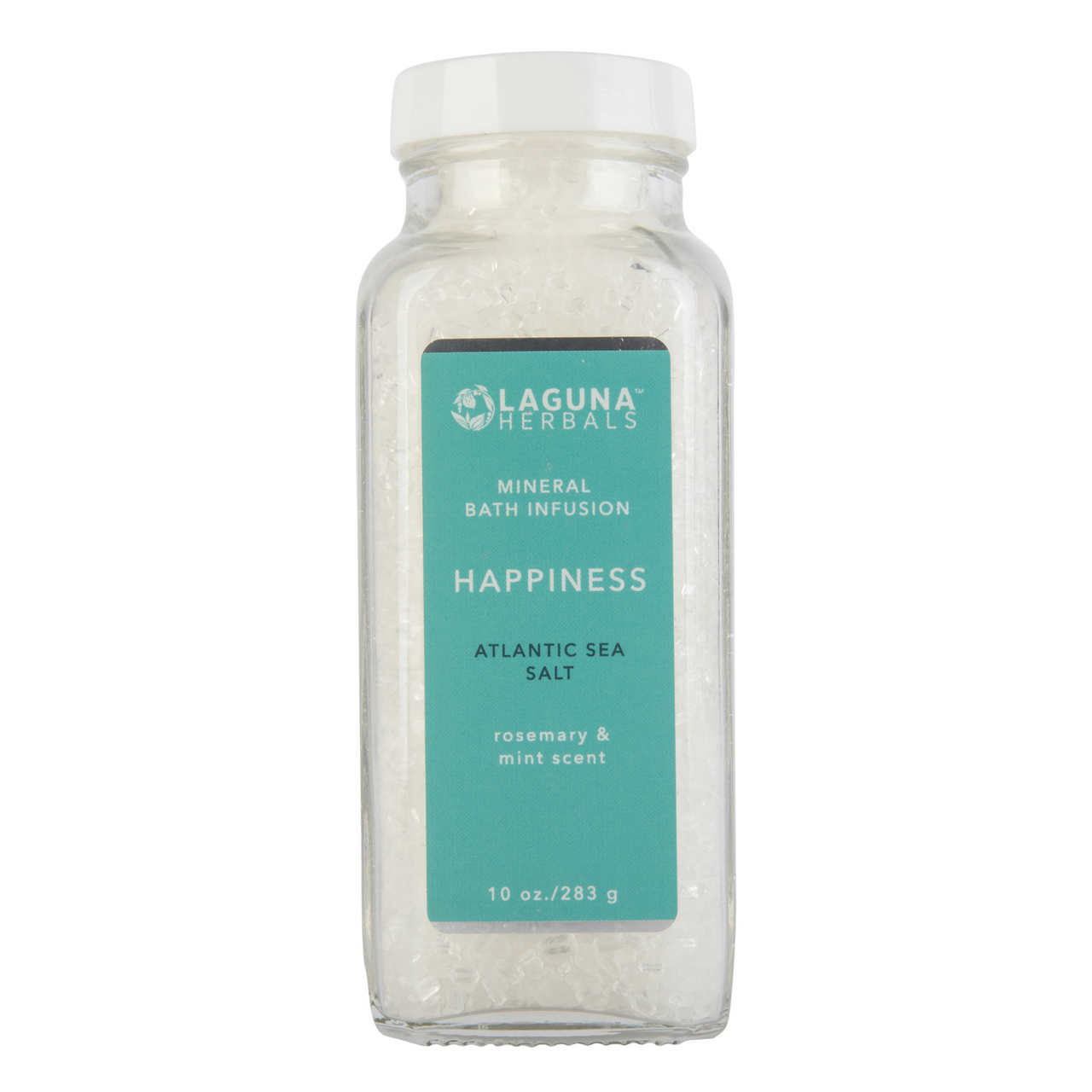 Happiness Mineral Bath Salt – Relaxing Sea Salt Soak for Stress Relief (Rosemary Mint)