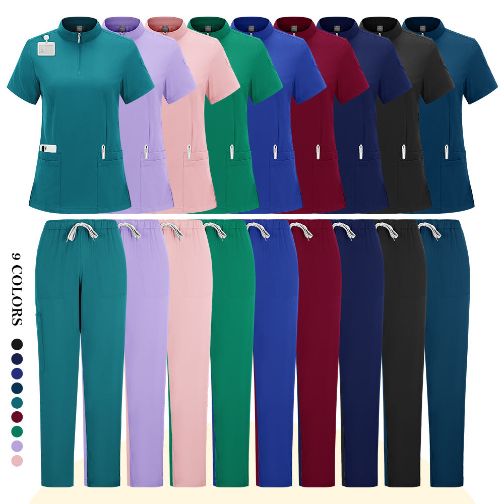 Medical Scrubs Set for Nurses & Doctors – Moisture-Wicking, 9 Colors