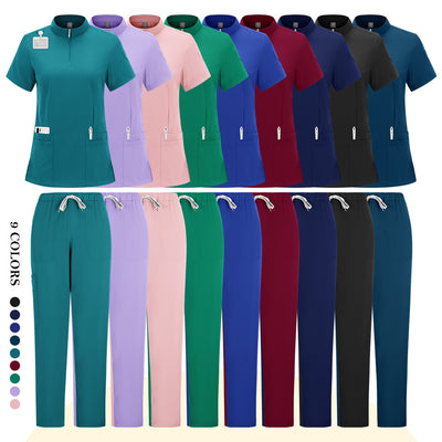 Medical Scrubs Set for Nurses & Doctors – Moisture-Wicking, 9 Colors