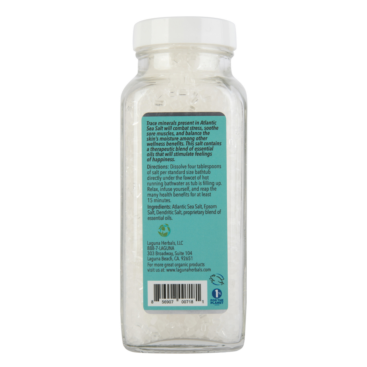 Happiness Mineral Bath Salt – Relaxing Sea Salt Soak for Stress Relief (Rosemary Mint)