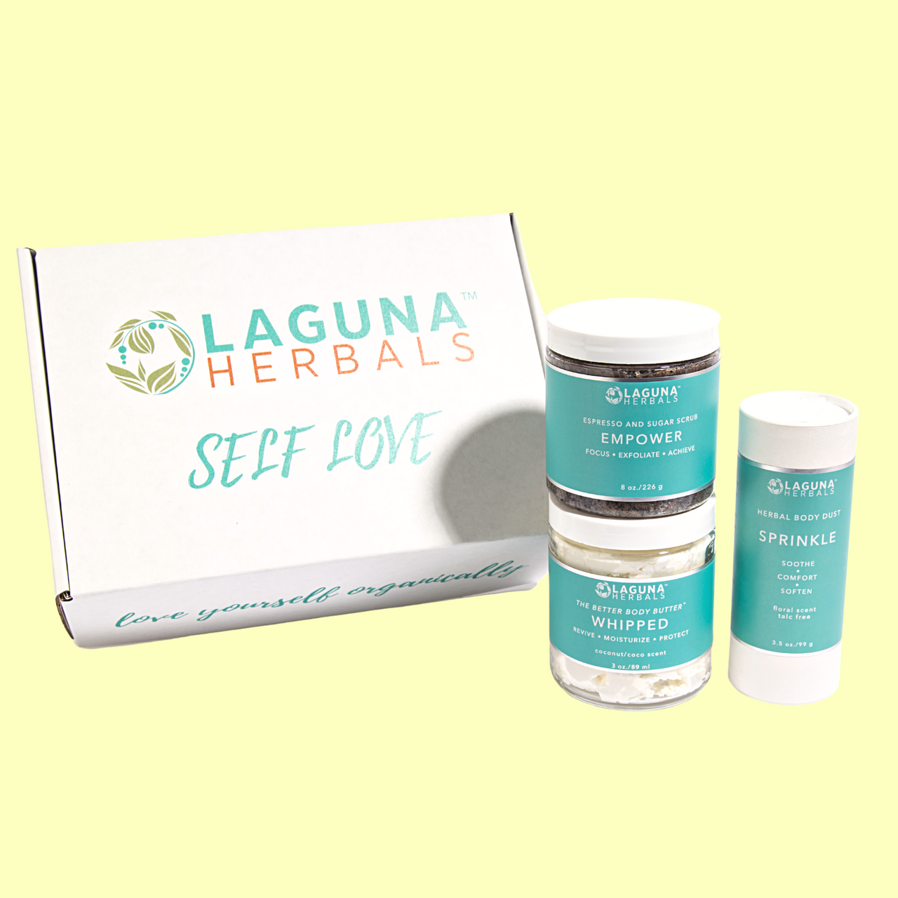 3-Step Organic Coffee Body Scrub Set – Espresso Scrub, Herbal Powder & Whipped Butter