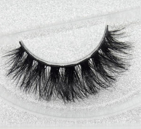 3D Faux Mink False Lashes – Natural Cat Eye Style, Cotton Band, 18 Styles
