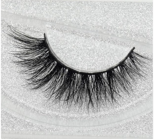 3D Faux Mink False Lashes – Natural Cat Eye Style, Cotton Band, 18 Styles