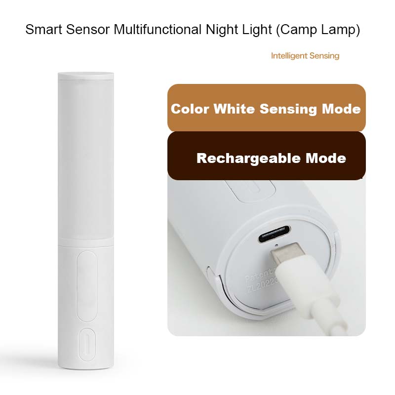 Motion Sensor LED Night Light – Rechargeable, 3 Color Temps, 350° Rotate