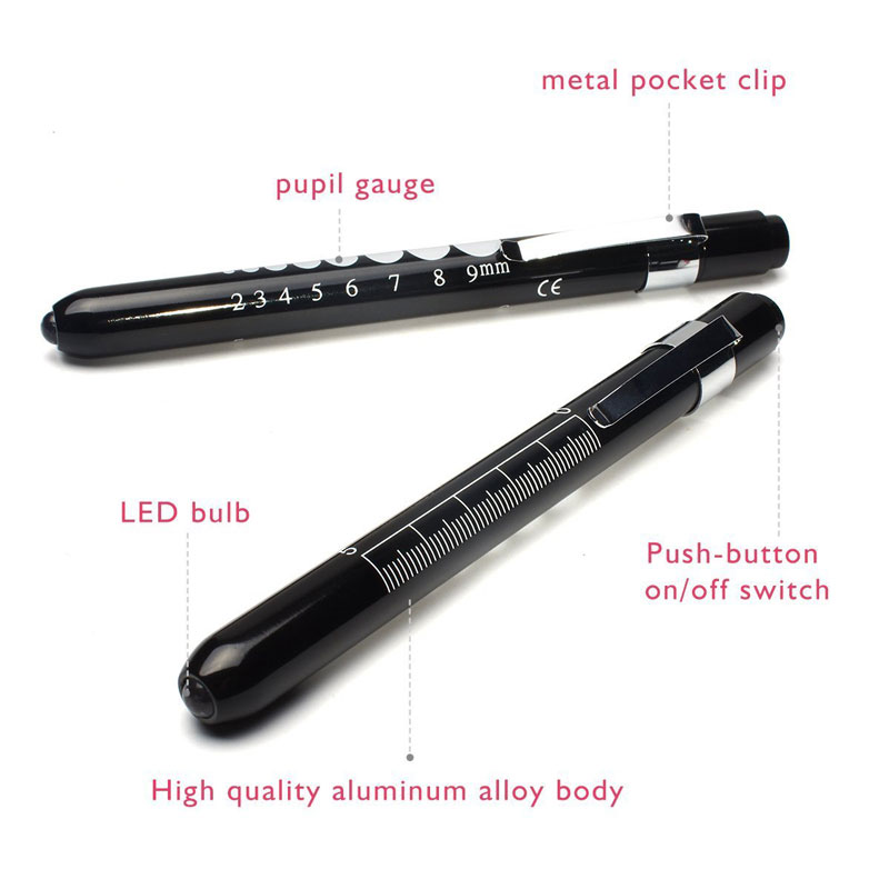 LED Medical Penlight for Nurses & Doctors – 7 Colors, White & Yellow Light