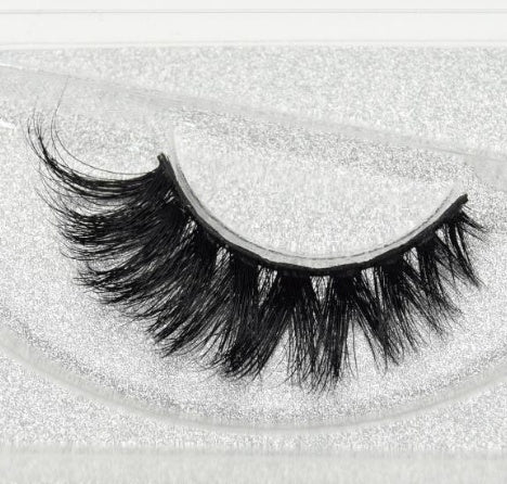 3D Faux Mink False Lashes – Natural Cat Eye Style, Cotton Band, 18 Styles