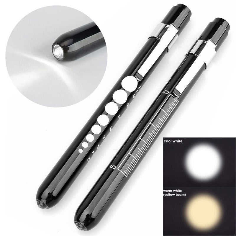 LED Medical Penlight for Nurses & Doctors – 7 Colors, White & Yellow Light