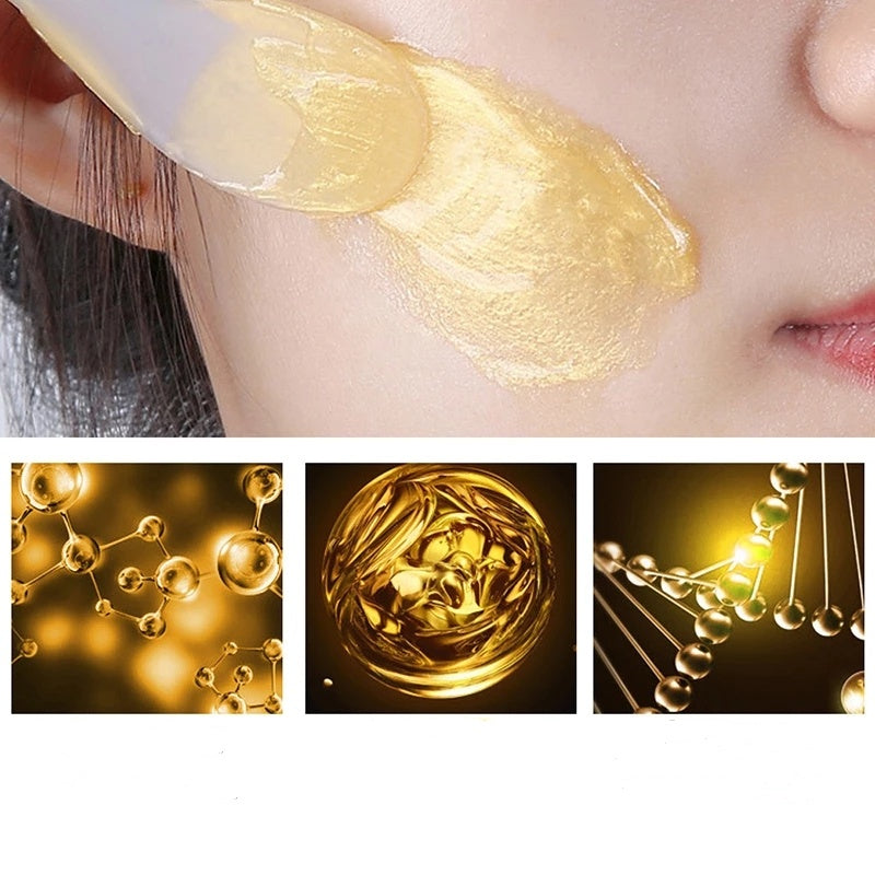 Gold Foil Snail Mucin Peel-Off Face Mask – Deep Hydration, 50g