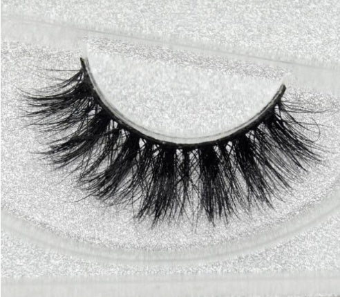 3D Faux Mink False Lashes – Natural Cat Eye Style, Cotton Band, 18 Styles