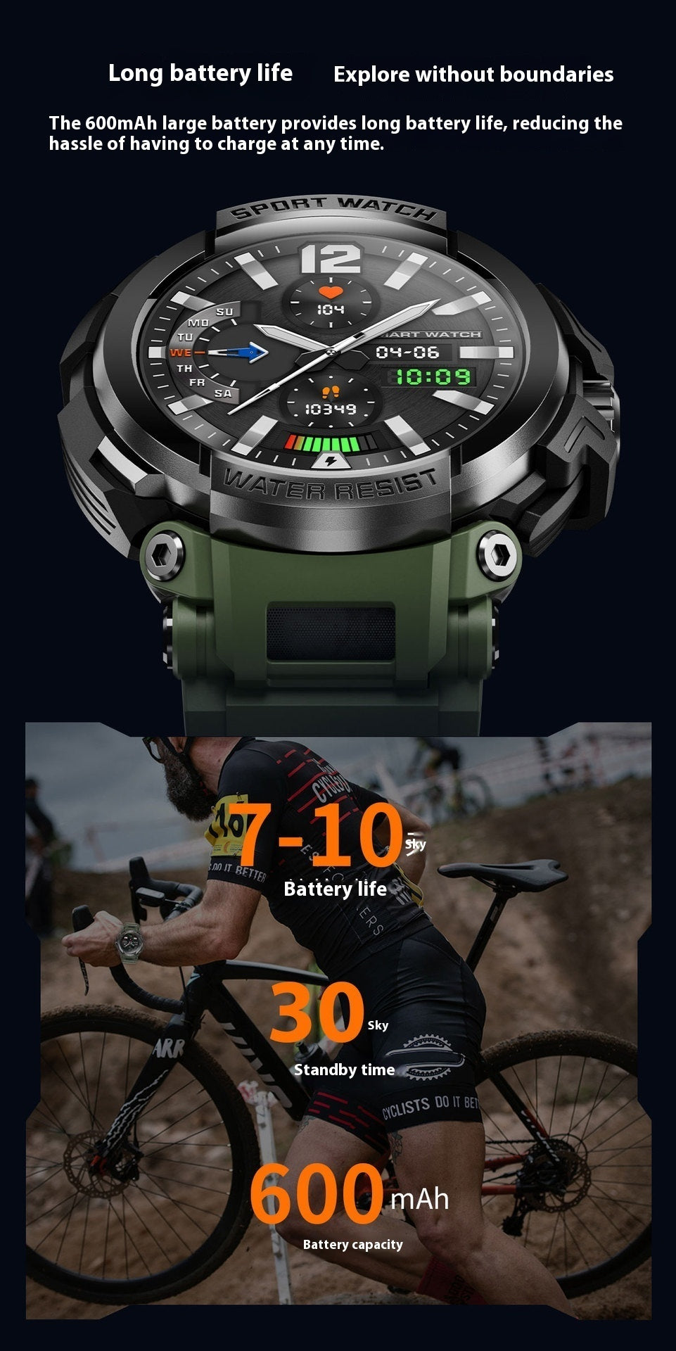 Smart Watch – Bluetooth Calling, Heart Rate, Blood Pressure & Sleep Monitoring Fitness Tracker