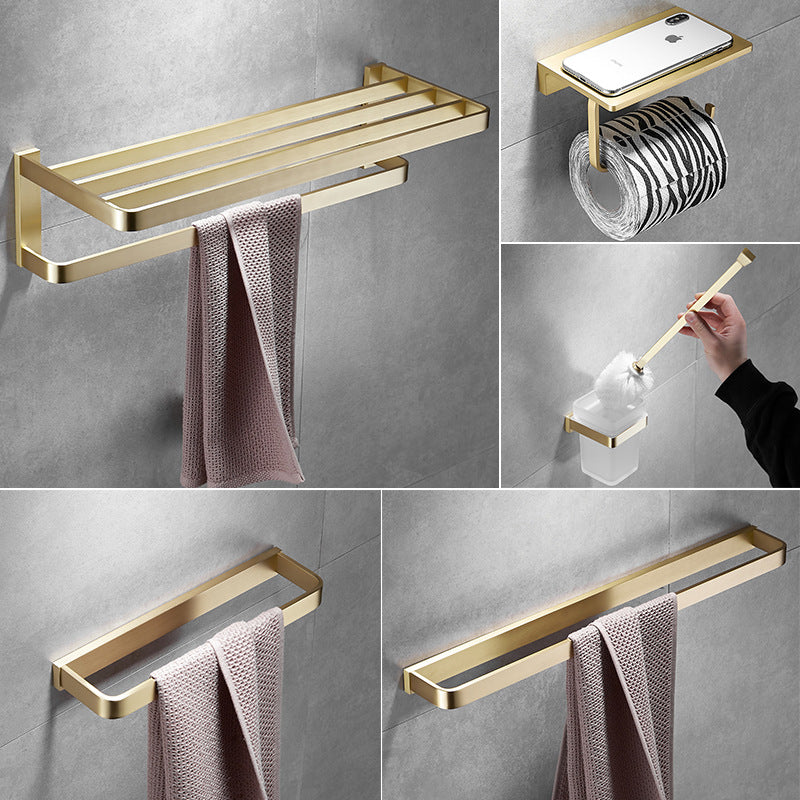 Solid Brass Bathroom Accessories – Luxury Towel Rack, Towel Ring, Hair Dryer Holder & More