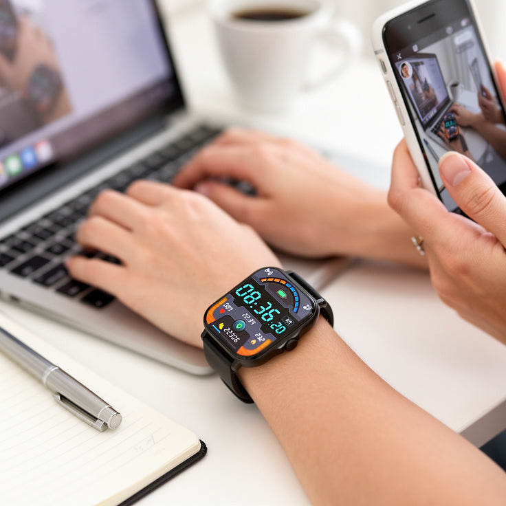 Bluetooth-compatible Calling Smart Watch Message Reminder Sports Heart Rate Sleep Monitoring