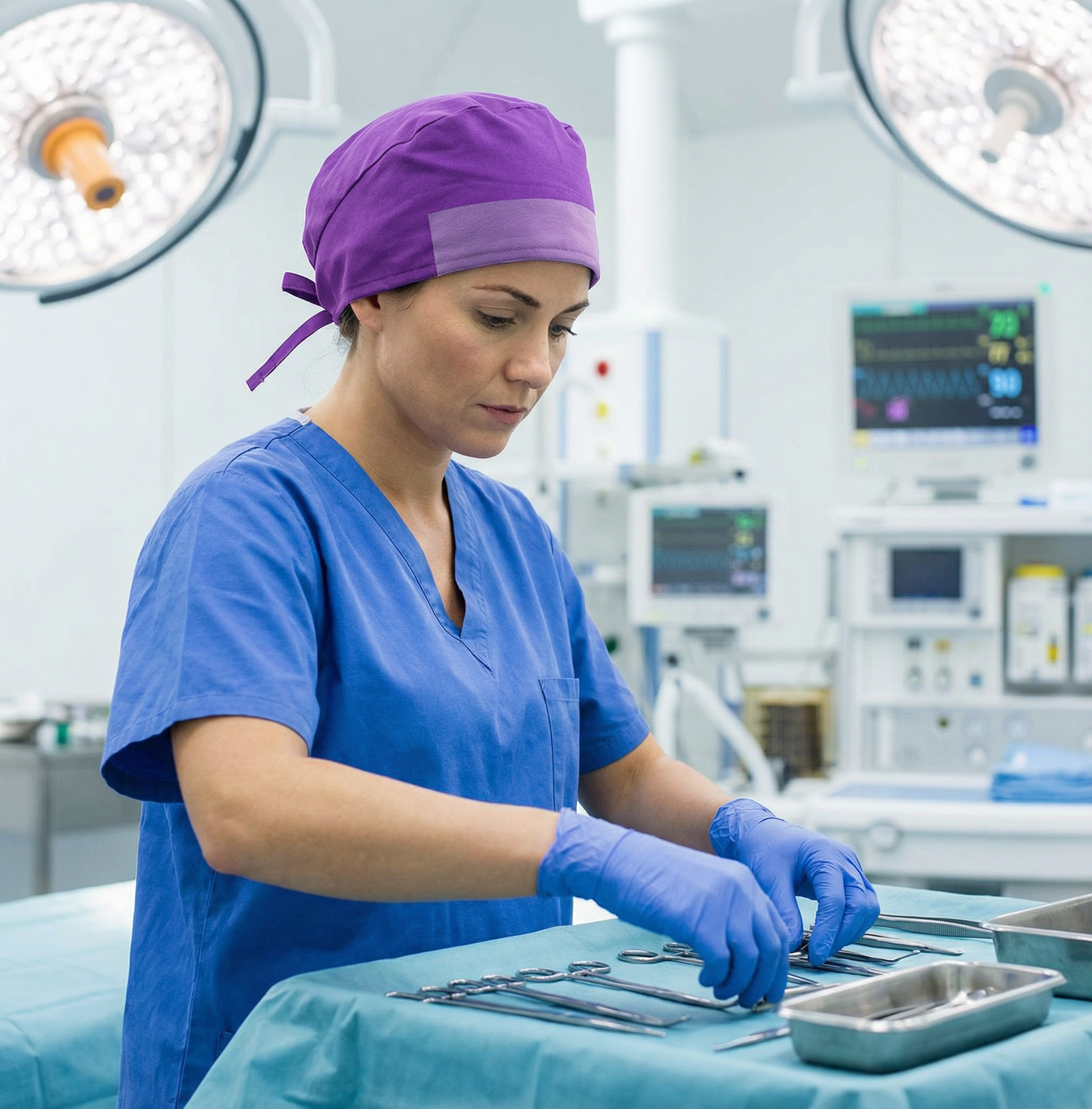 Cotton Surgical Cap for Nurses & Surgeons – Adjustable, 11 Colors