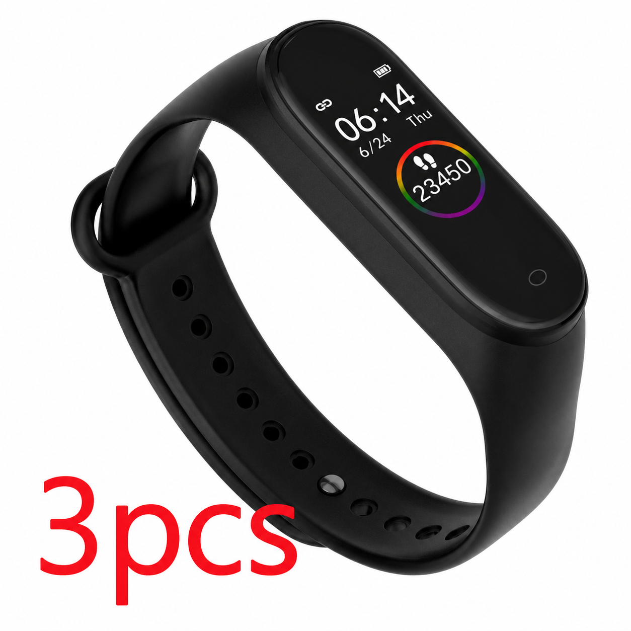 Waterproof Smart Fitness Tracker Bracelet – Heart Rate, Blood Pressure & SpO2 Monitor