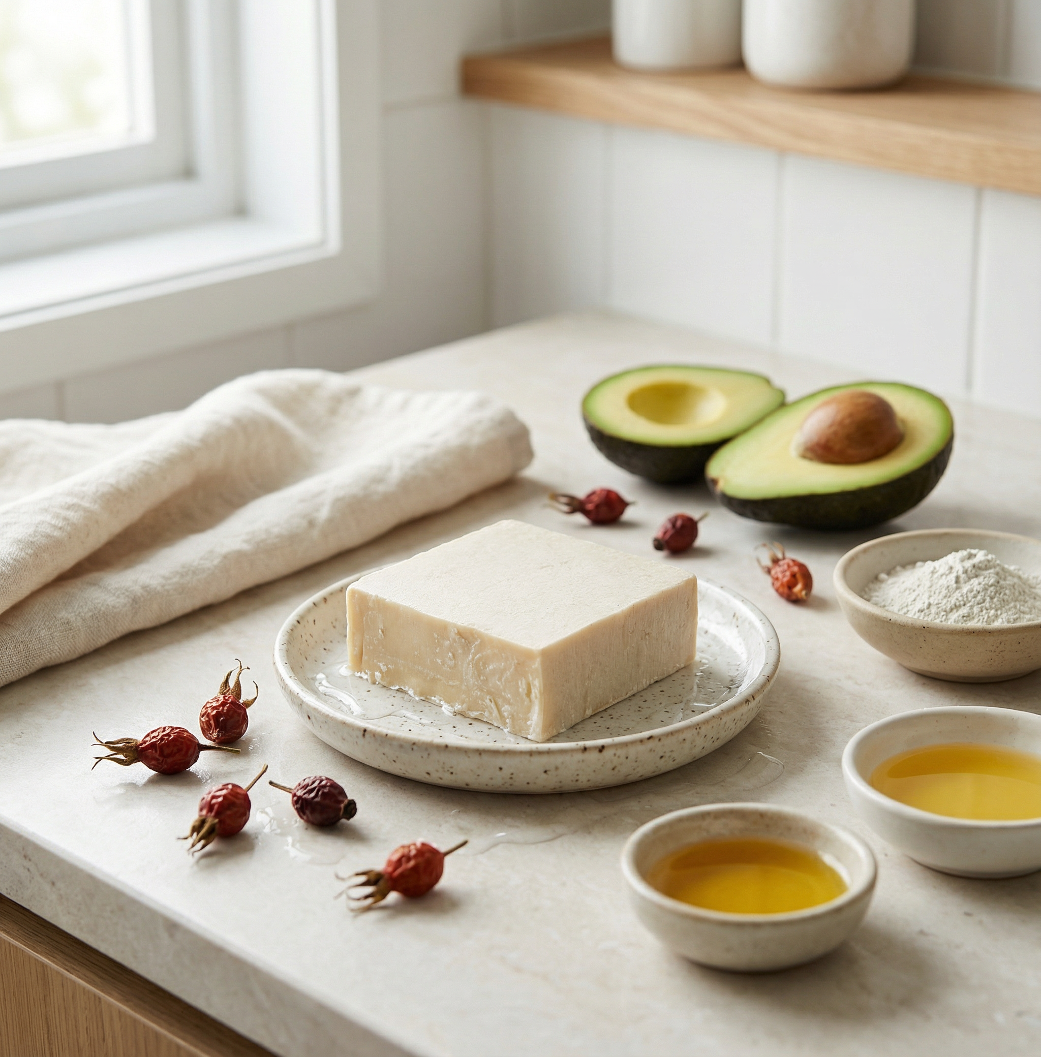 Milky Rich Natural Facial Bar – Hydrating Handmade Soap for All Skin Types