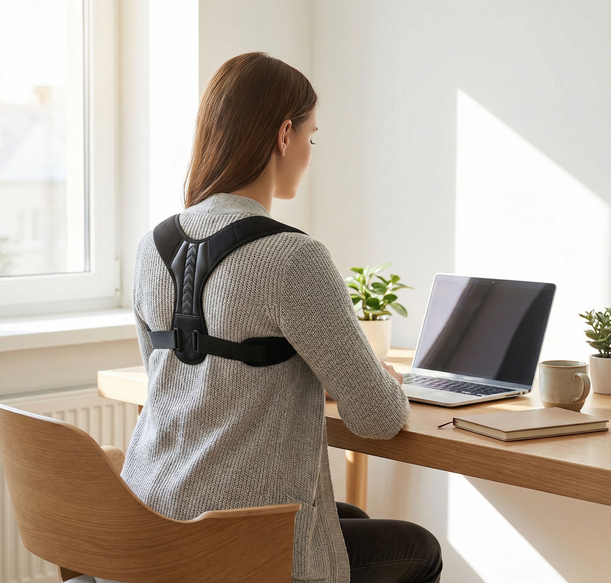 Posture Corrector Back Brace – Adjustable Support Belt, S–XL