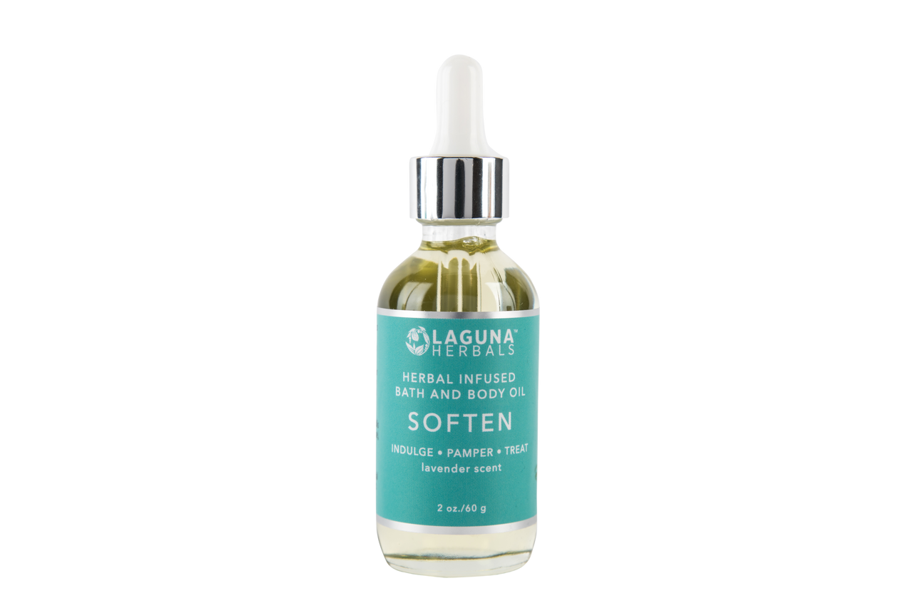 Soften Lavender Body Oil – 5-Herb Botanical Blend, Skin-Softening & Calming, 2oz