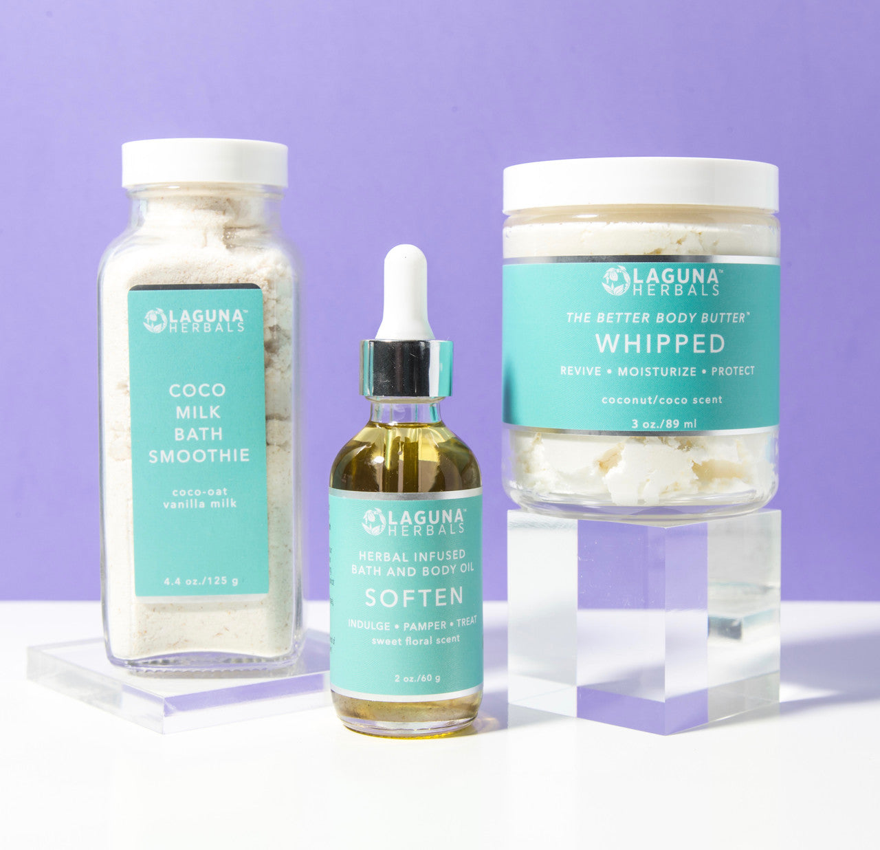 3-Step Luxury Bath & Body Ritual Set – Coconut Milk Soak, Body Oil & Whipped Butter