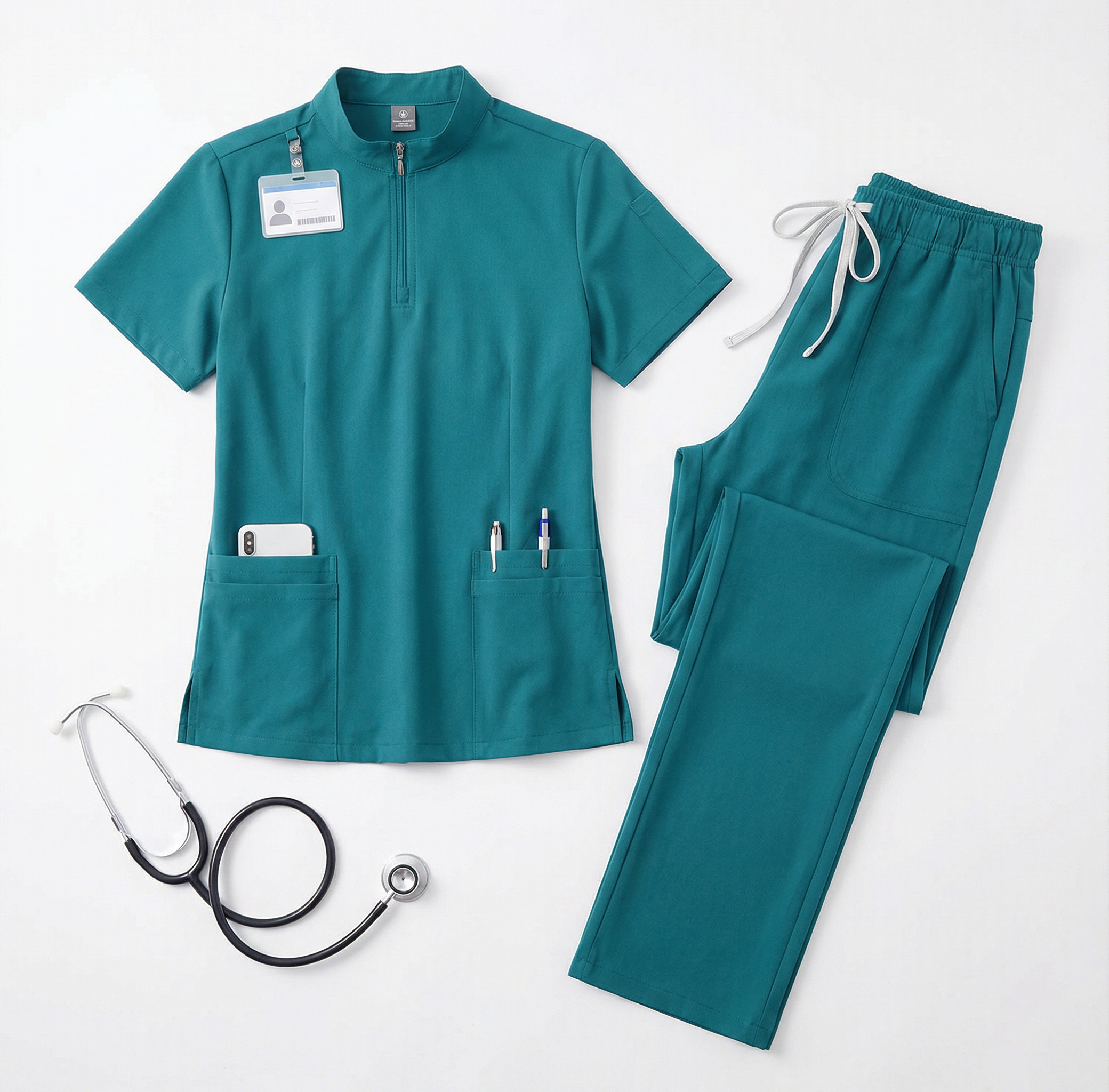 Medical Scrubs Set for Nurses & Doctors – Moisture-Wicking, 9 Colors