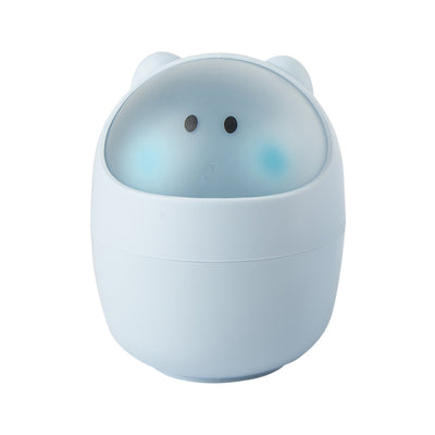 Mini Desktop Trash Can – Small Plastic Desk Bin for Office, Bedroom & Vanity | White, Blue, Pink