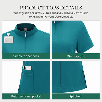 Medical Scrubs Set for Nurses & Doctors – Moisture-Wicking, 9 Colors