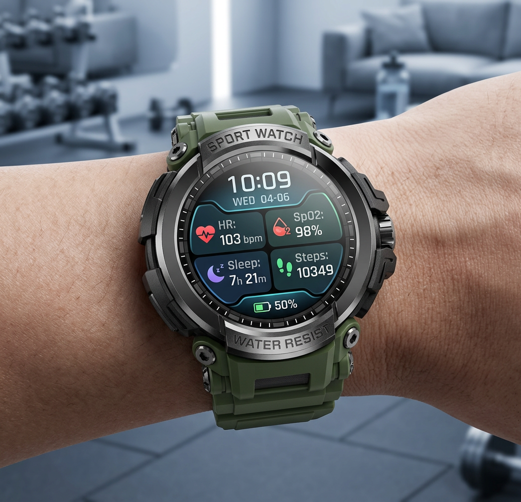 Smart Watch – Bluetooth Calling, Heart Rate, Blood Pressure & Sleep Monitoring Fitness Tracker