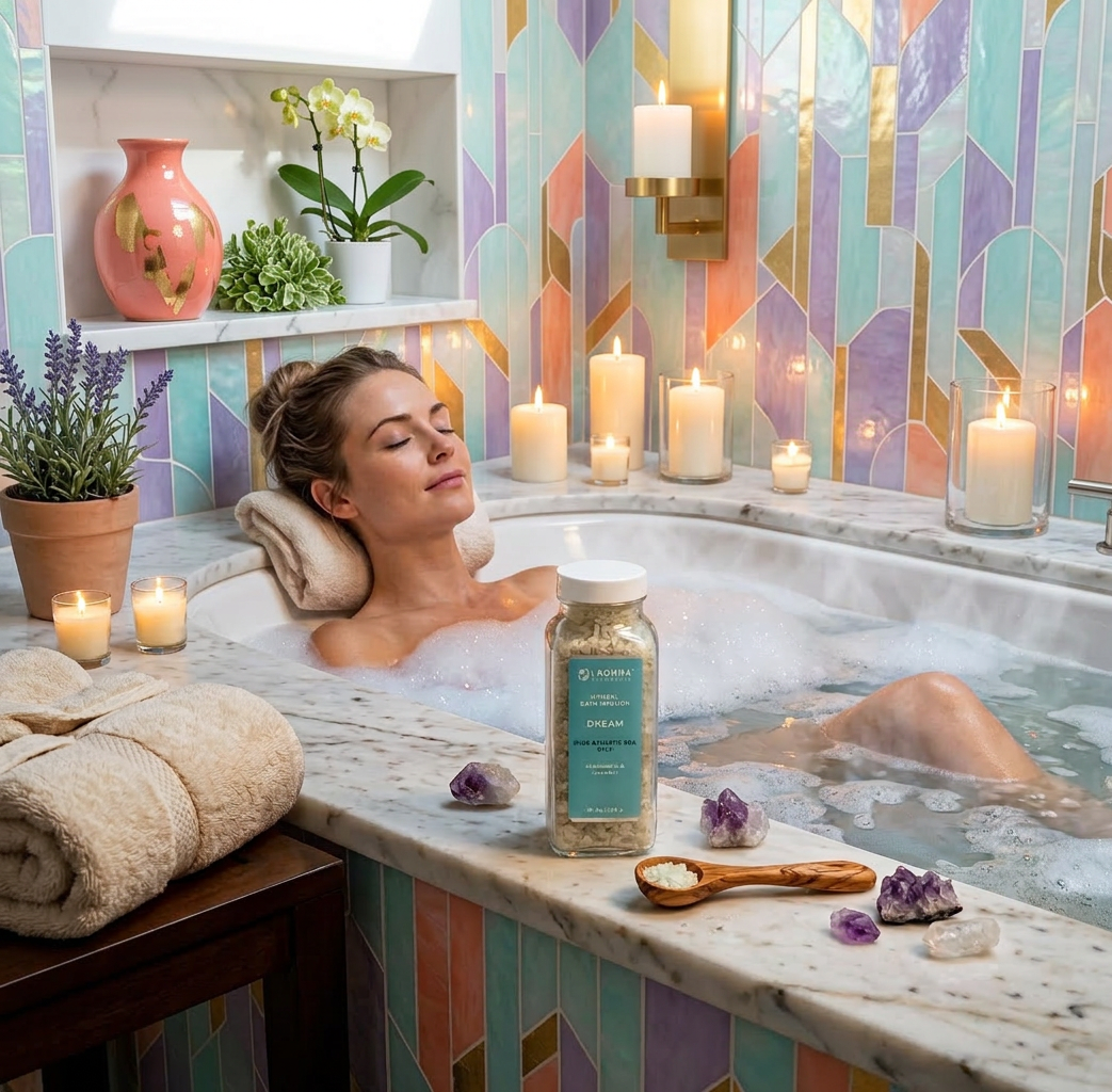 Dream Mineral Bath Salt – Relaxing Sleep Bath Soak with Lavender & Chamomile