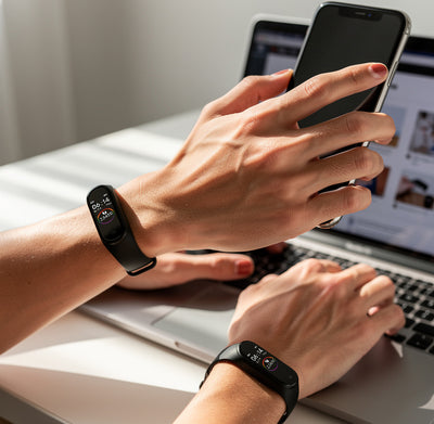 Waterproof Smart Fitness Tracker Bracelet – Heart Rate, Blood Pressure & SpO2 Monitor