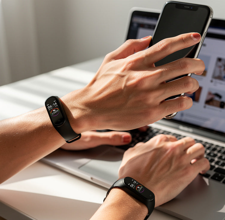 Waterproof Smart Fitness Tracker Bracelet – Heart Rate, Blood Pressure & SpO2 Monitor