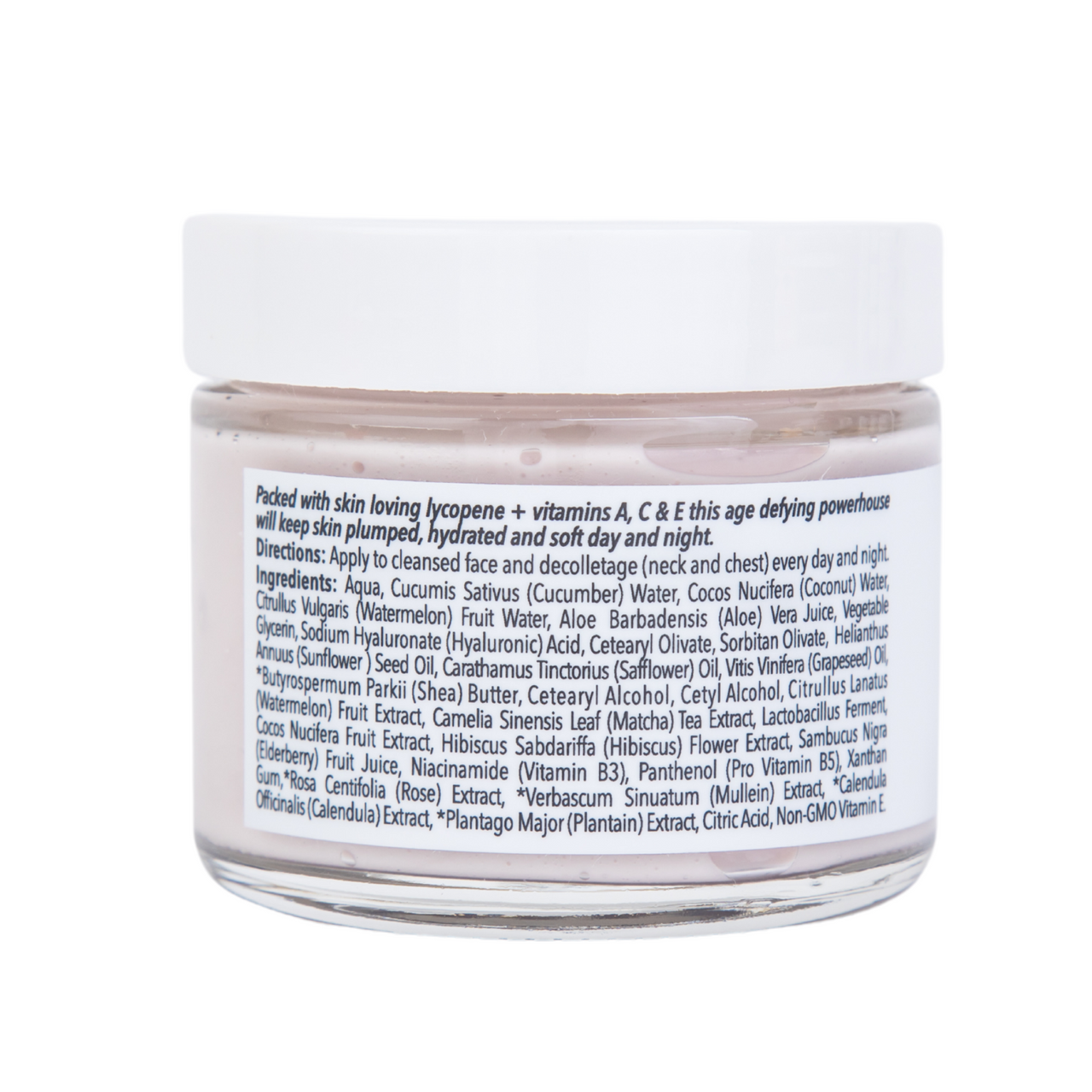 Watermelon Hydro Glow Moisturizing Cream – Hyaluronic Acid, Niacinamide & Matcha
